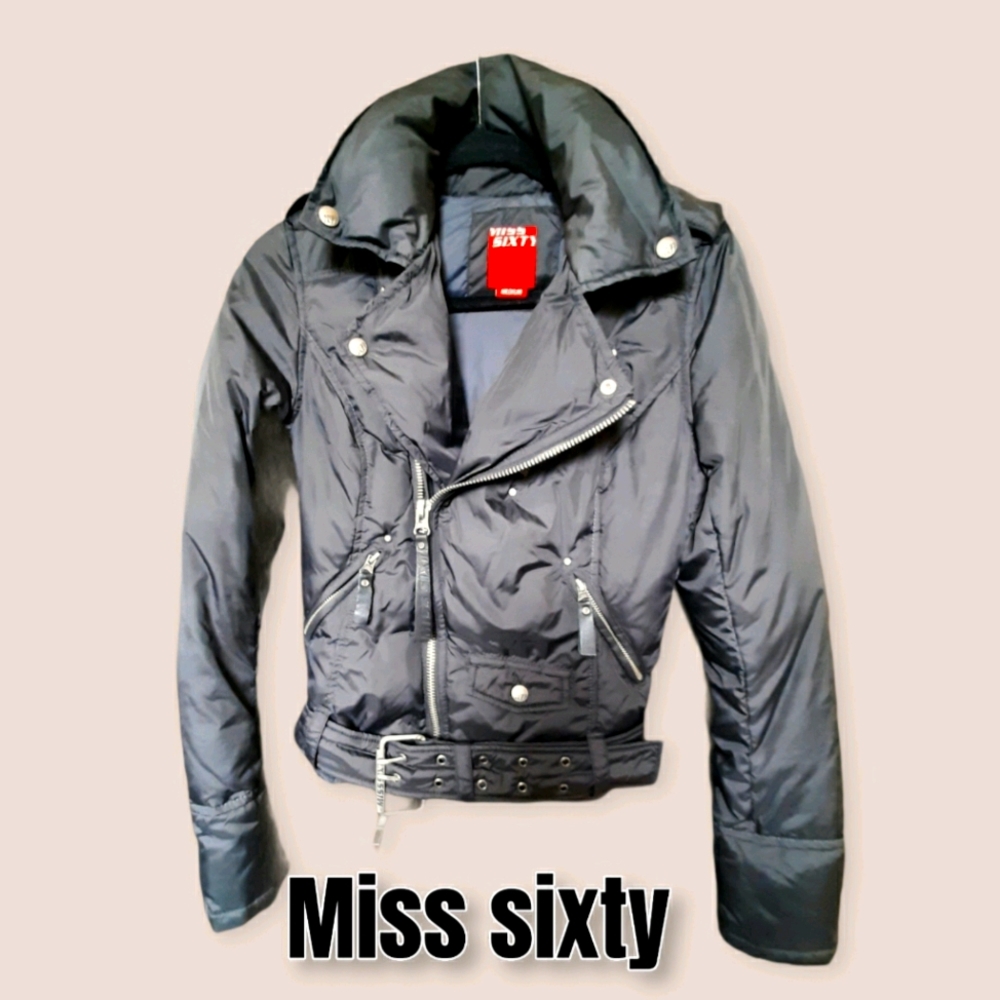 Miss Sixty black moto jacket size M